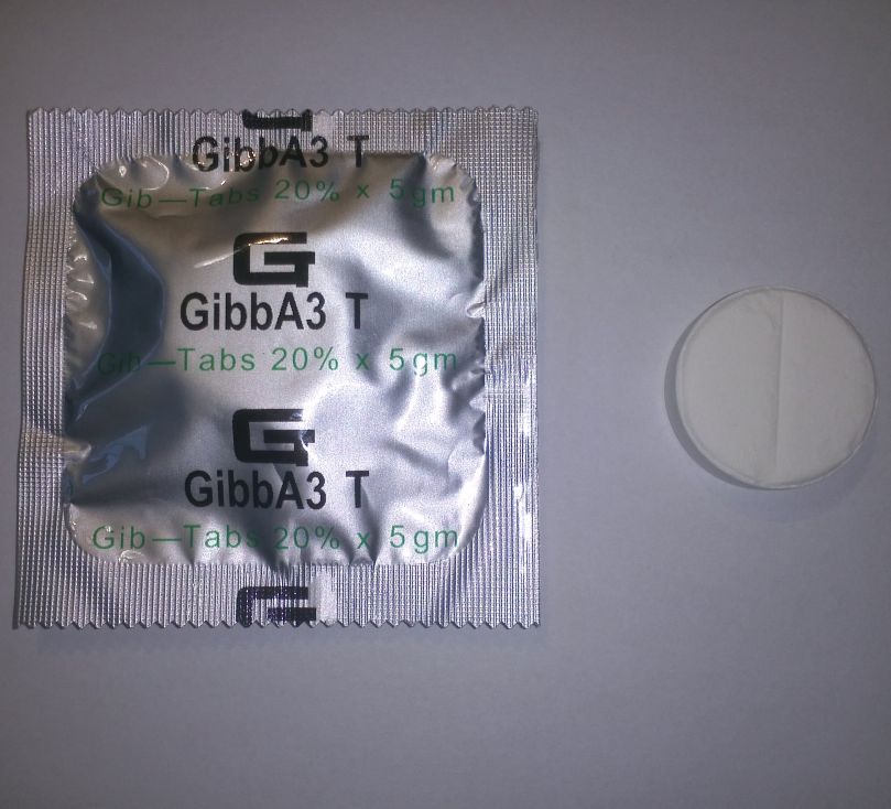 Acide Gibbérellique en tablette (GA3 20%) 5 grammes